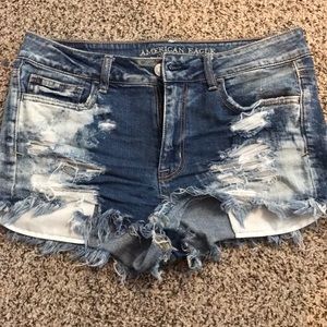 American Eagle Destroyed Stretch Shorts